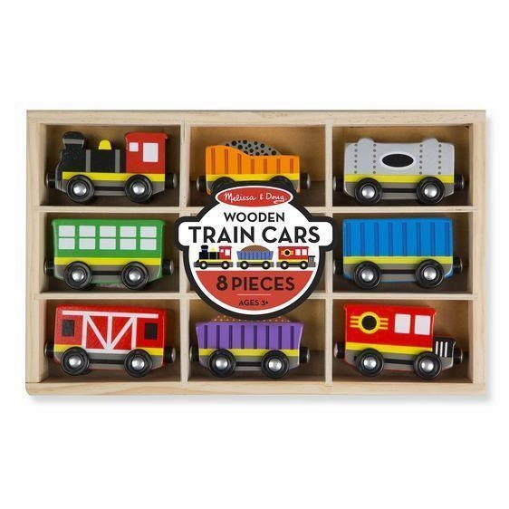Melissa & Doug Toys Wooden Train Cars