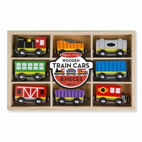 Melissa & Doug Toys Wooden Train Cars