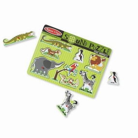 Melissa & Doug Toys Zoo Animals Sound Puzzle (727)