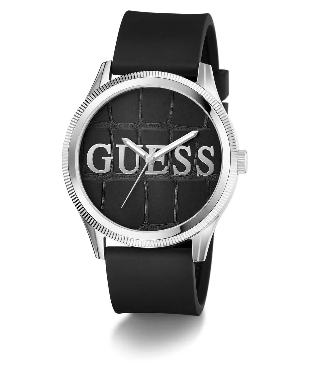 Montre pour hommes argent et noir Reputation GW0887G1