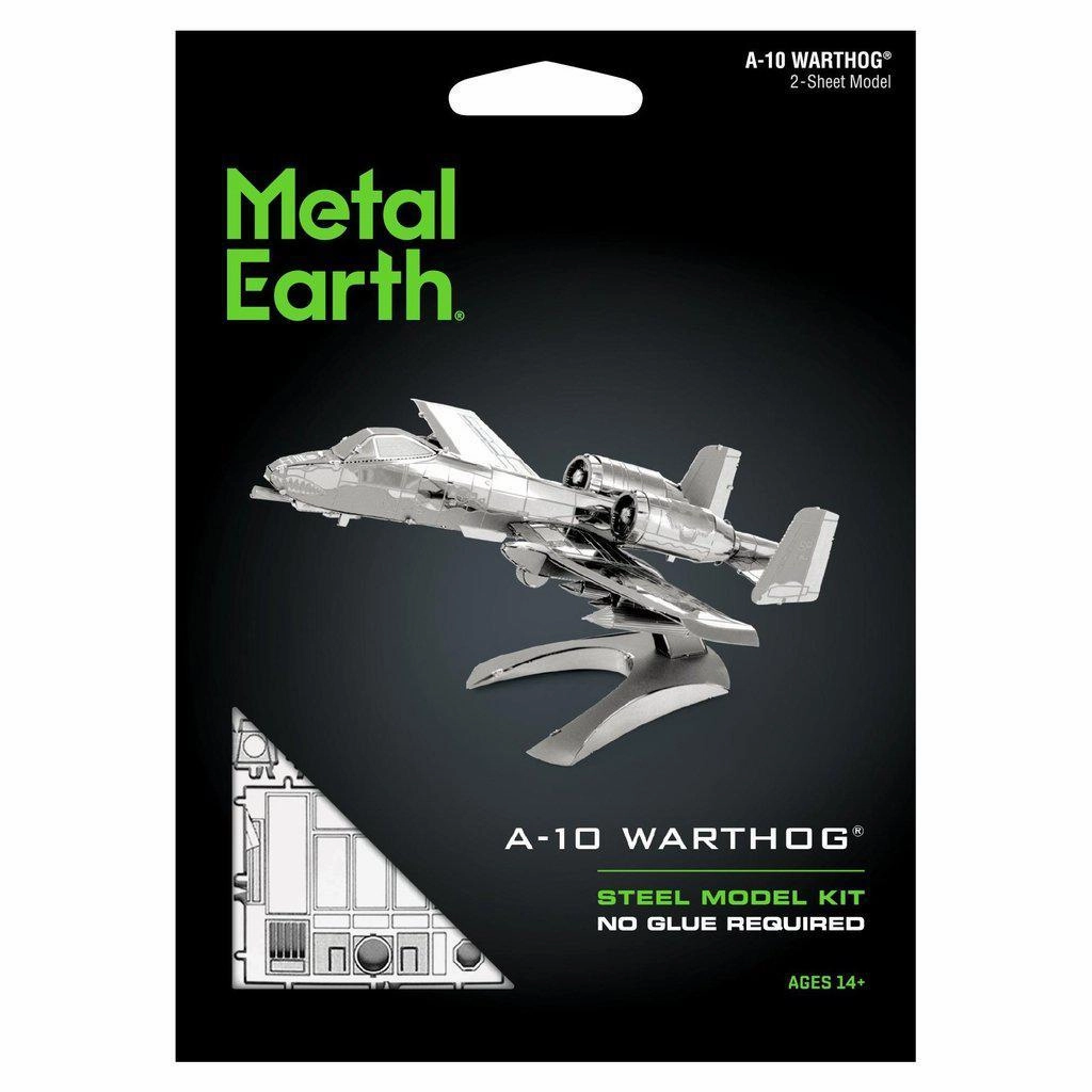 Metal Earth Toys A-10 Warthog Airplane