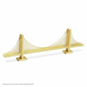 Metal Earth Toys GOLD Golden Gate Bridge