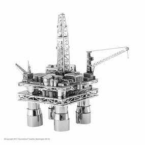 Metal Earth Toys Offshore Oil Rig & Oil Tanker Gift Set