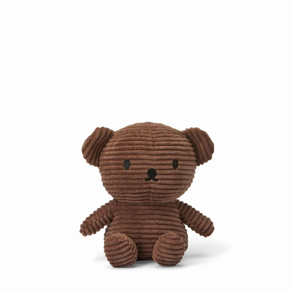 Miffy Bon Ton Toys Boris Bear Eco Corduroy Brown - 17 cm - 7''