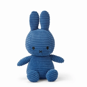 Miffy Sitting Corduroy Kobalt Blue 23cm
