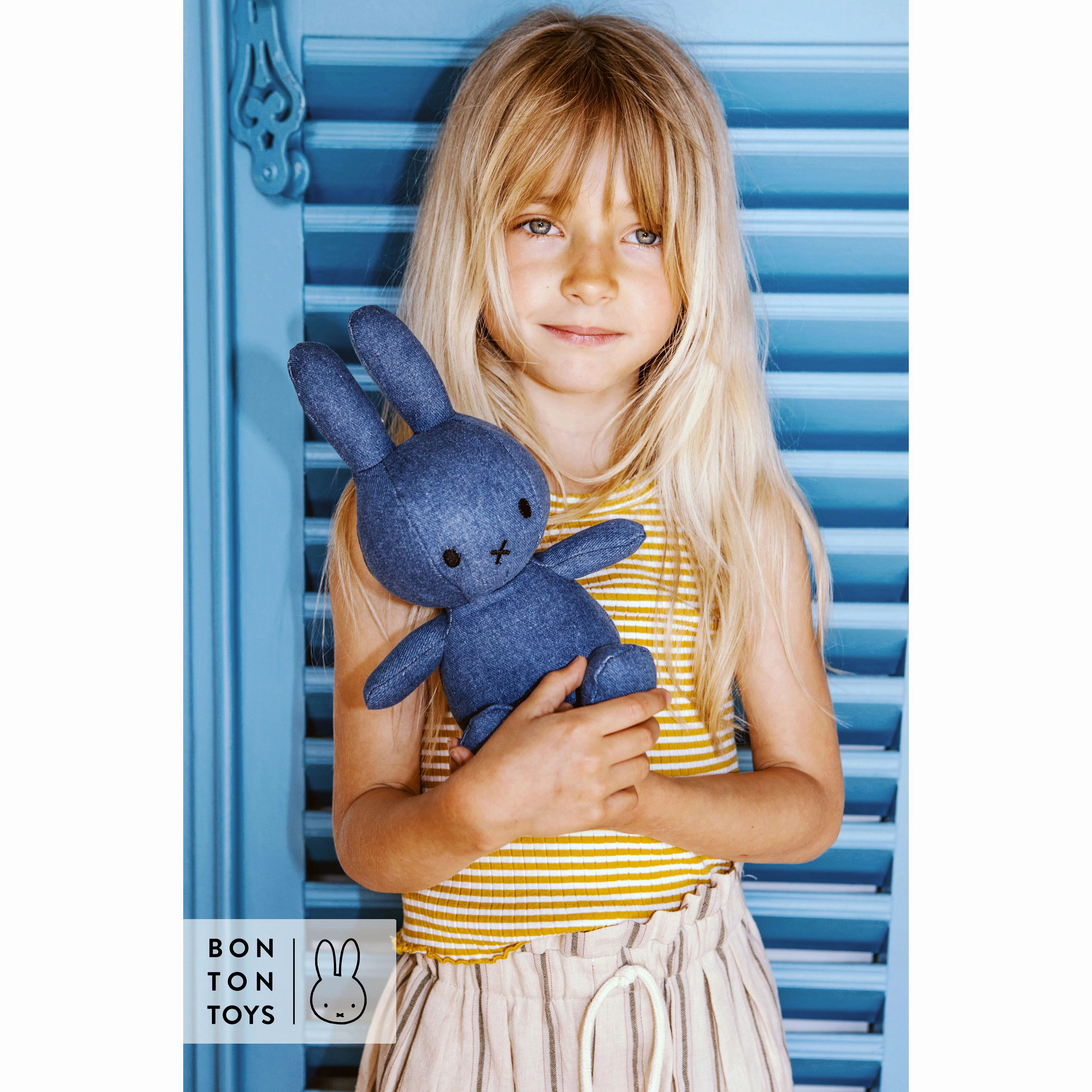 Miffy Sitting Mid Wash Denim - 33cm