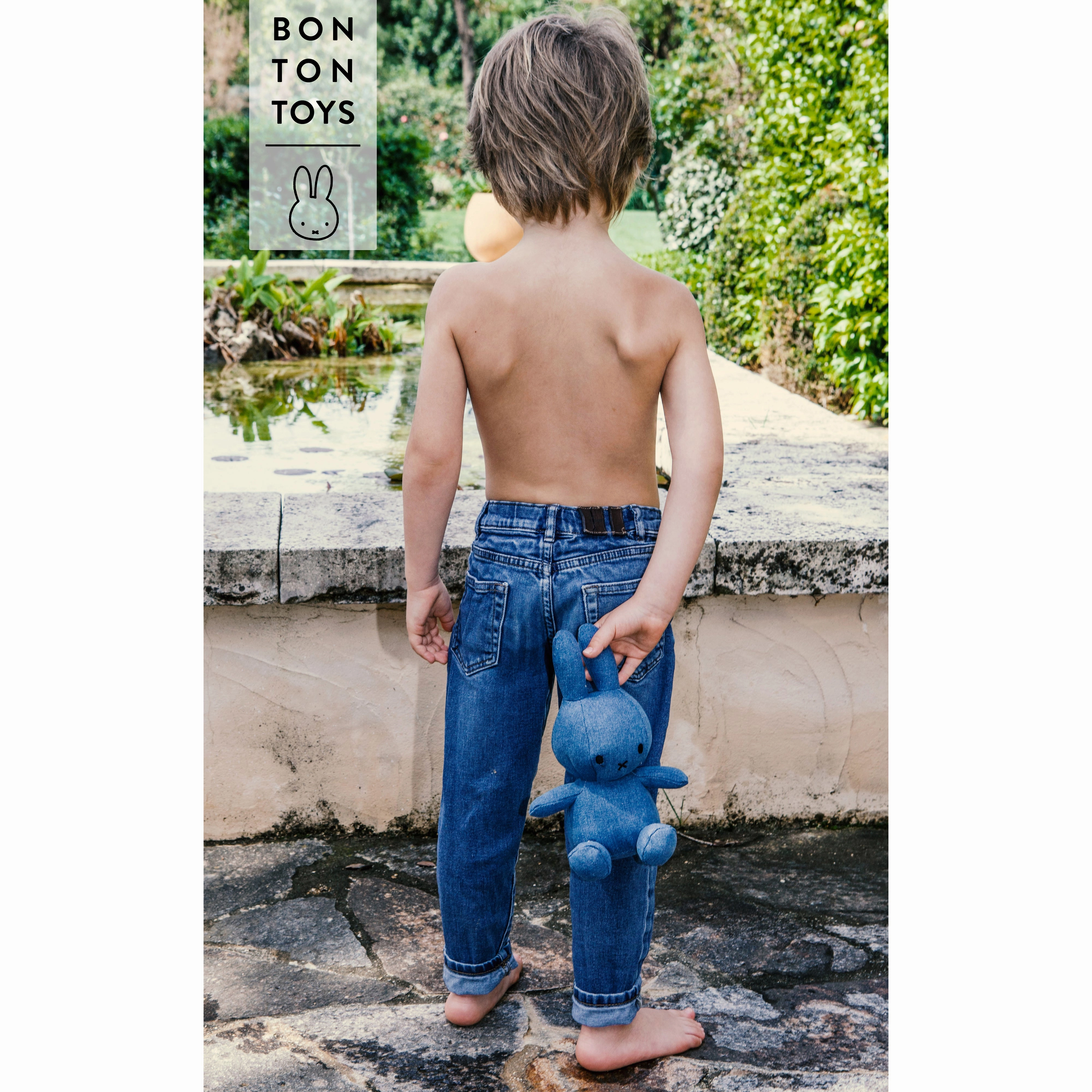 Miffy Sitting Mid Wash Denim - 33cm