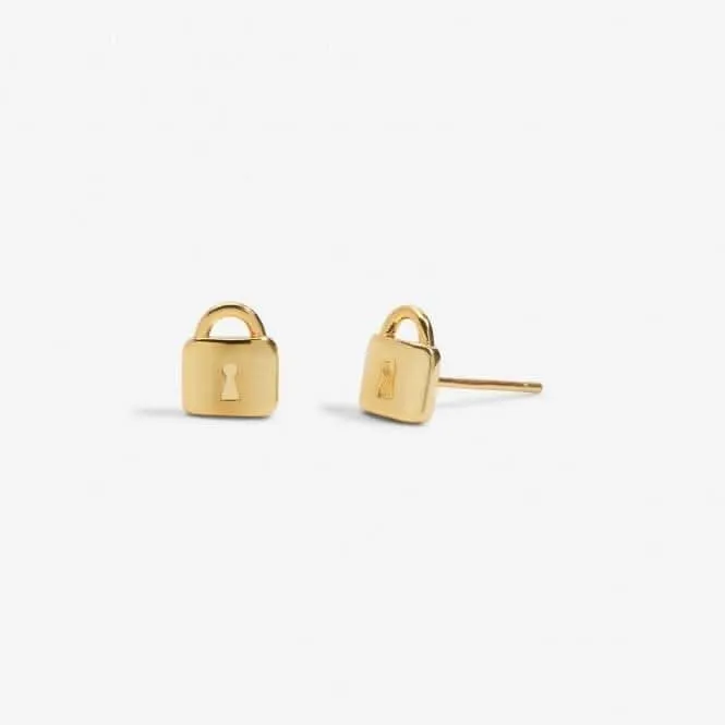 Boucles d'oreilles plaquées or Mini Charms Lock 7058 Joma Jewellery