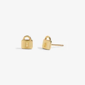 Boucles d'oreilles plaquées or Mini Charms Lock 7058 Joma Jewellery