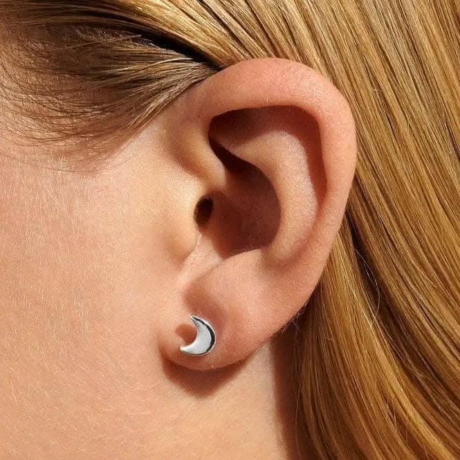 Boucles d'oreilles plaquées argent Mini Charms Lune 7055 Joma Jewellery