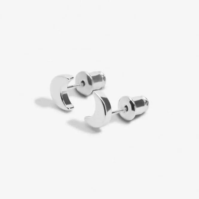 Boucles d'oreilles plaquées argent Mini Charms Lune 7055 Joma Jewellery