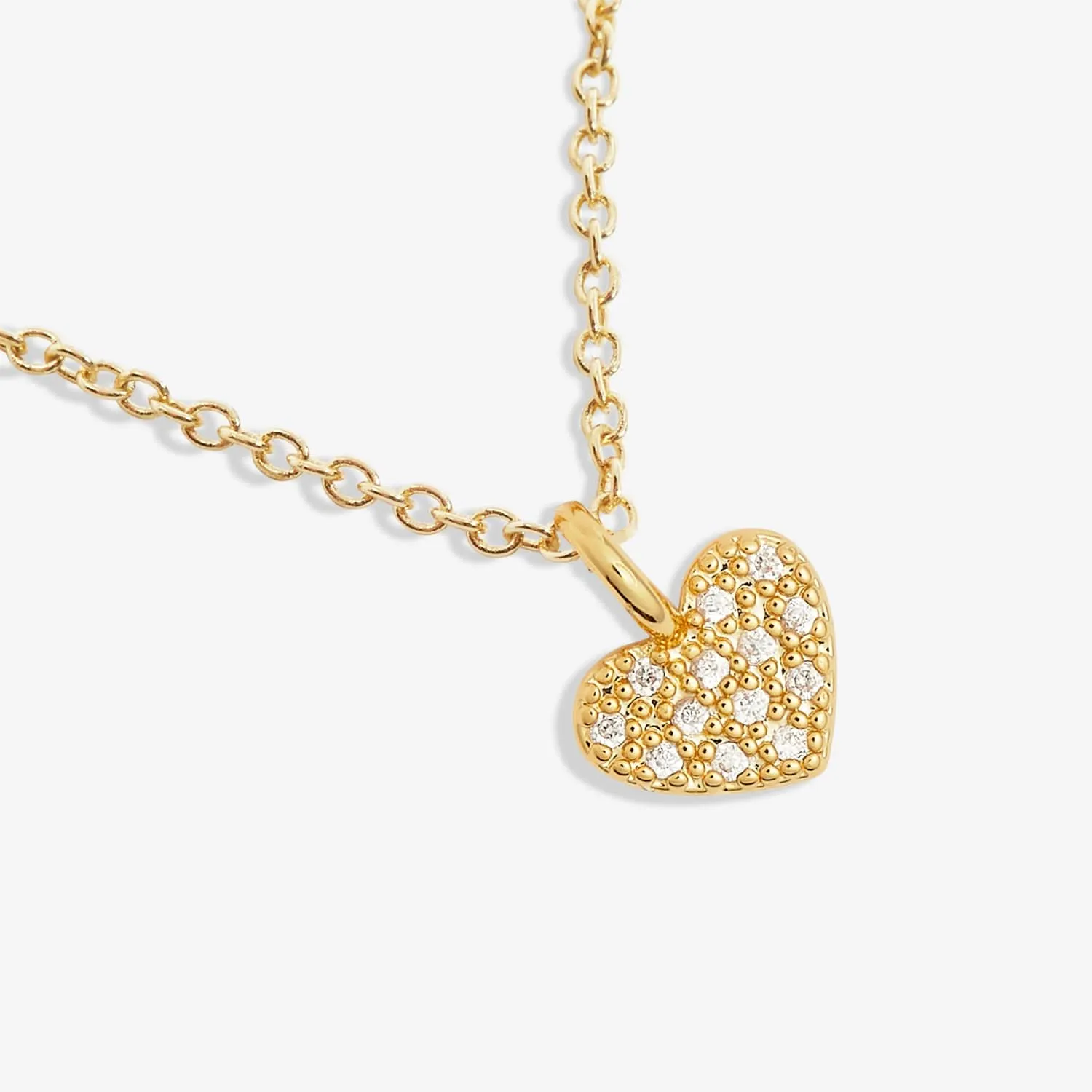 Collier Cœur Pavé Mini Charmes Doré à l'Or 7632 Joma Jewellery