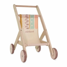 Miniland Wooden Doll Stroller