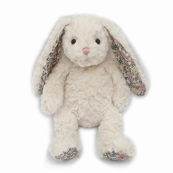 Mon Ami Faith Cream Floral Bunny Plush Toy