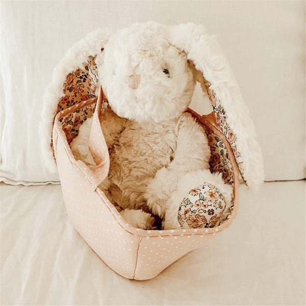 Mon Ami Faith Cream Floral Bunny Plush Toy