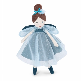Moulin Roty Il tait Une Fois Once Upon A Time Little Blue Fairy Doll with French Fabrics