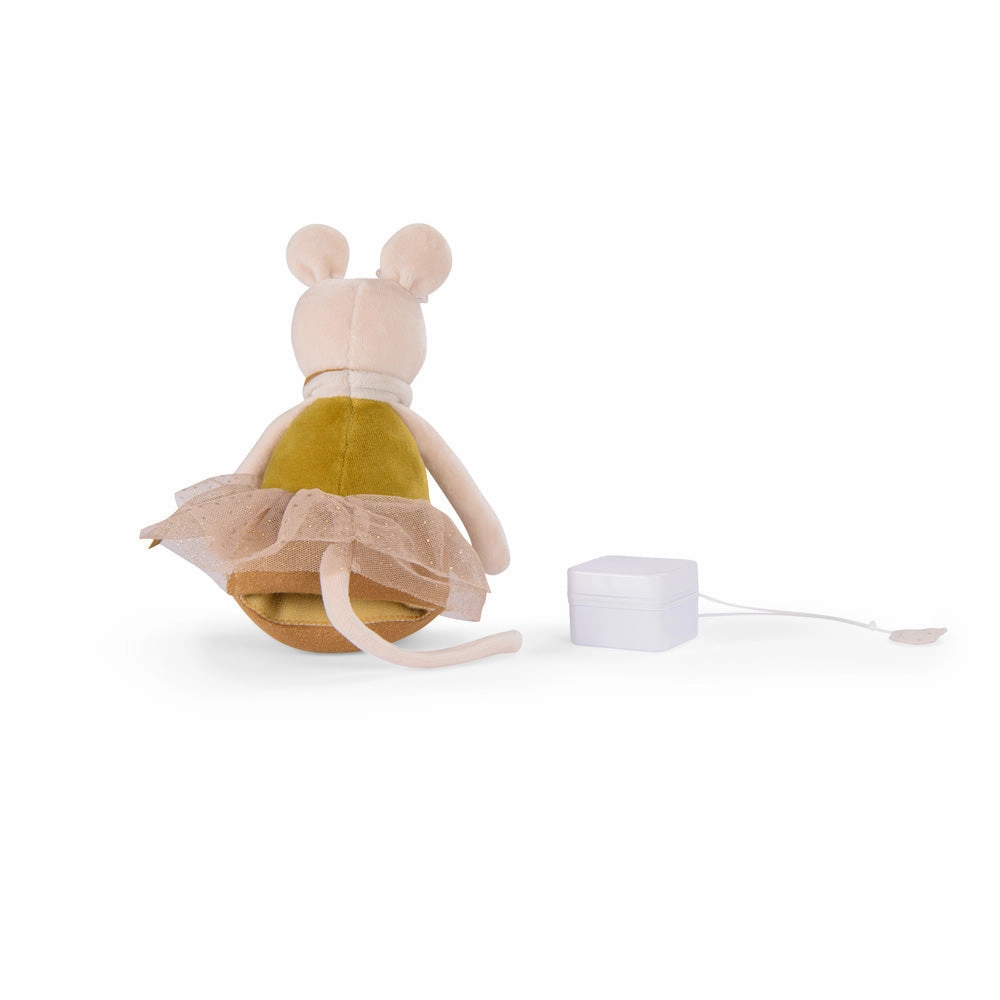 Moulin Roty La Petite Ecole De Danse Musical Golden Mouse Doll 34cm