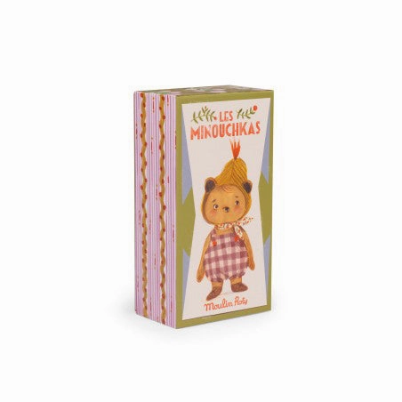 Moulin Roty Les Minouchkas Emile The Bear in Illustrated Gift Box