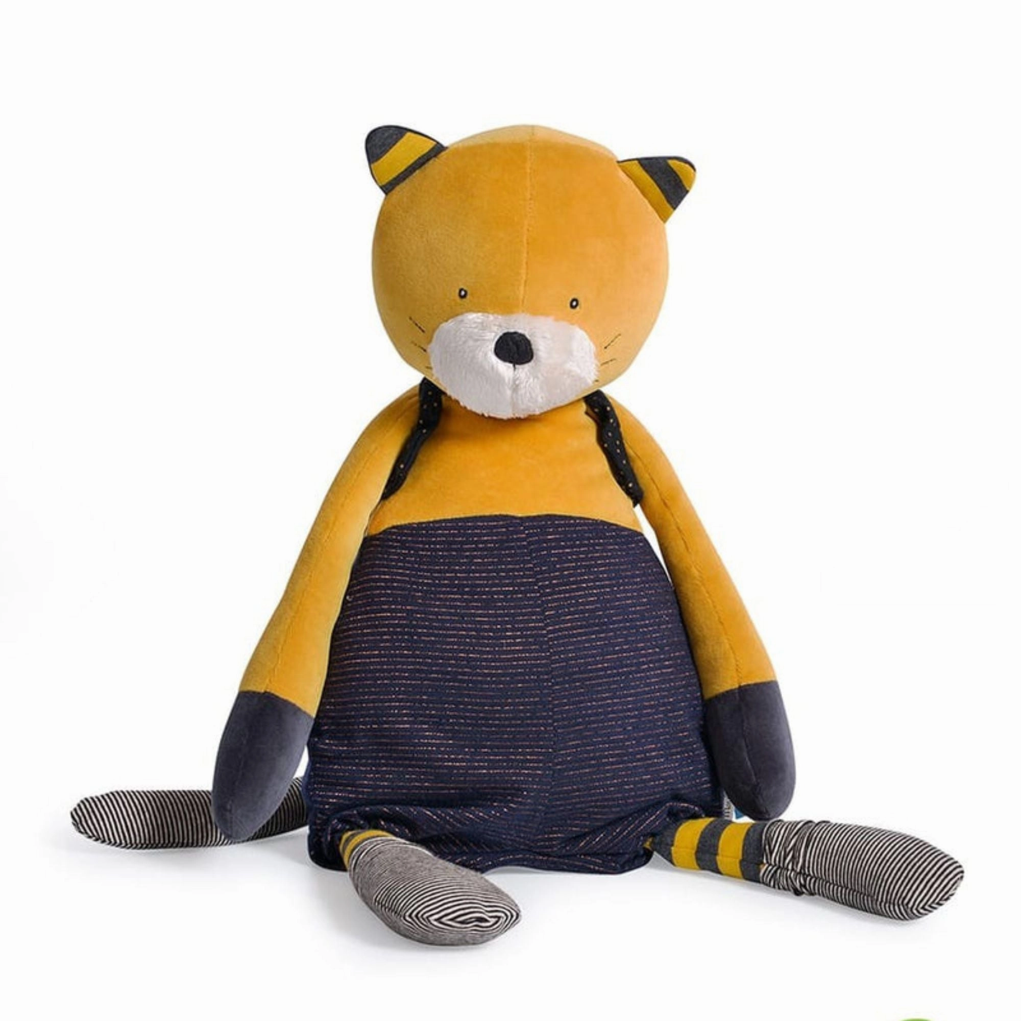 Moulin Roty Les Moustaches Giant Cat Mustard