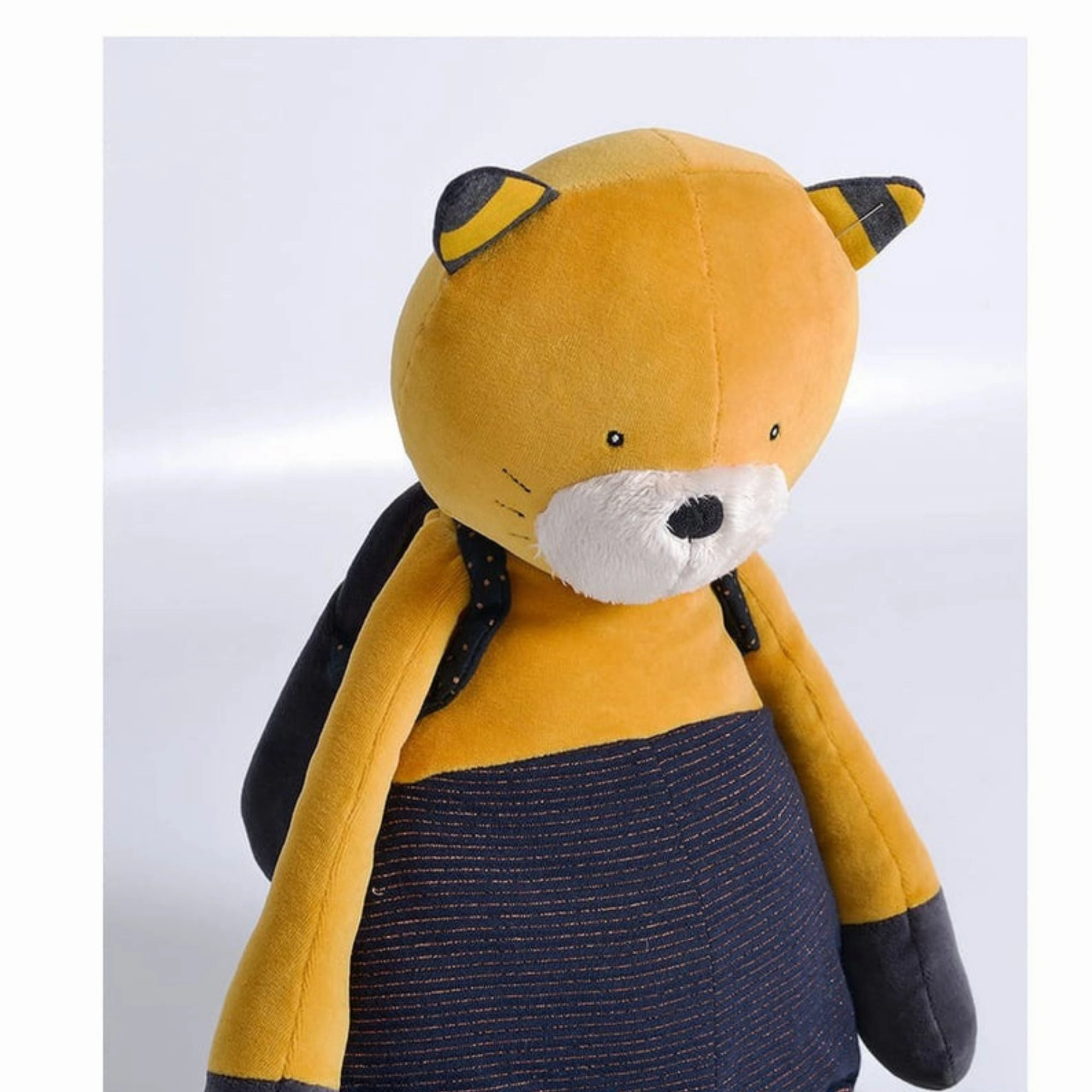 Moulin Roty Les Moustaches Giant Cat Mustard