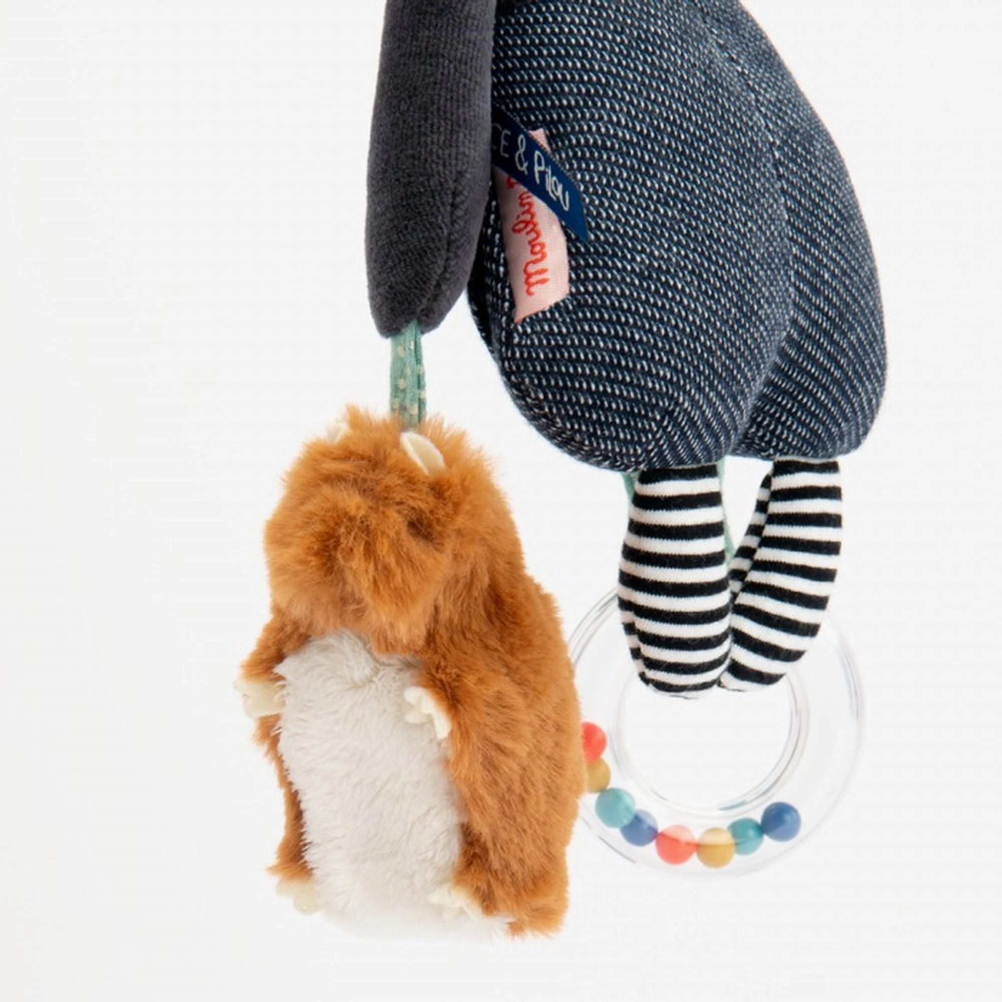 Moulin Roty Puce & Pilou Hanging Activities Dog Puce 27CM