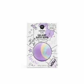 Nailmatic Kids Colouring Bath Bomb For Kids - Pulsar - Purple/Yellow/Blue