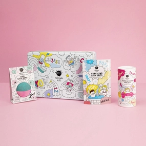 Nailmatic Splash Bath Box - Foaming Bath Salts - Bath Bomb - Crackling Bath Salts
