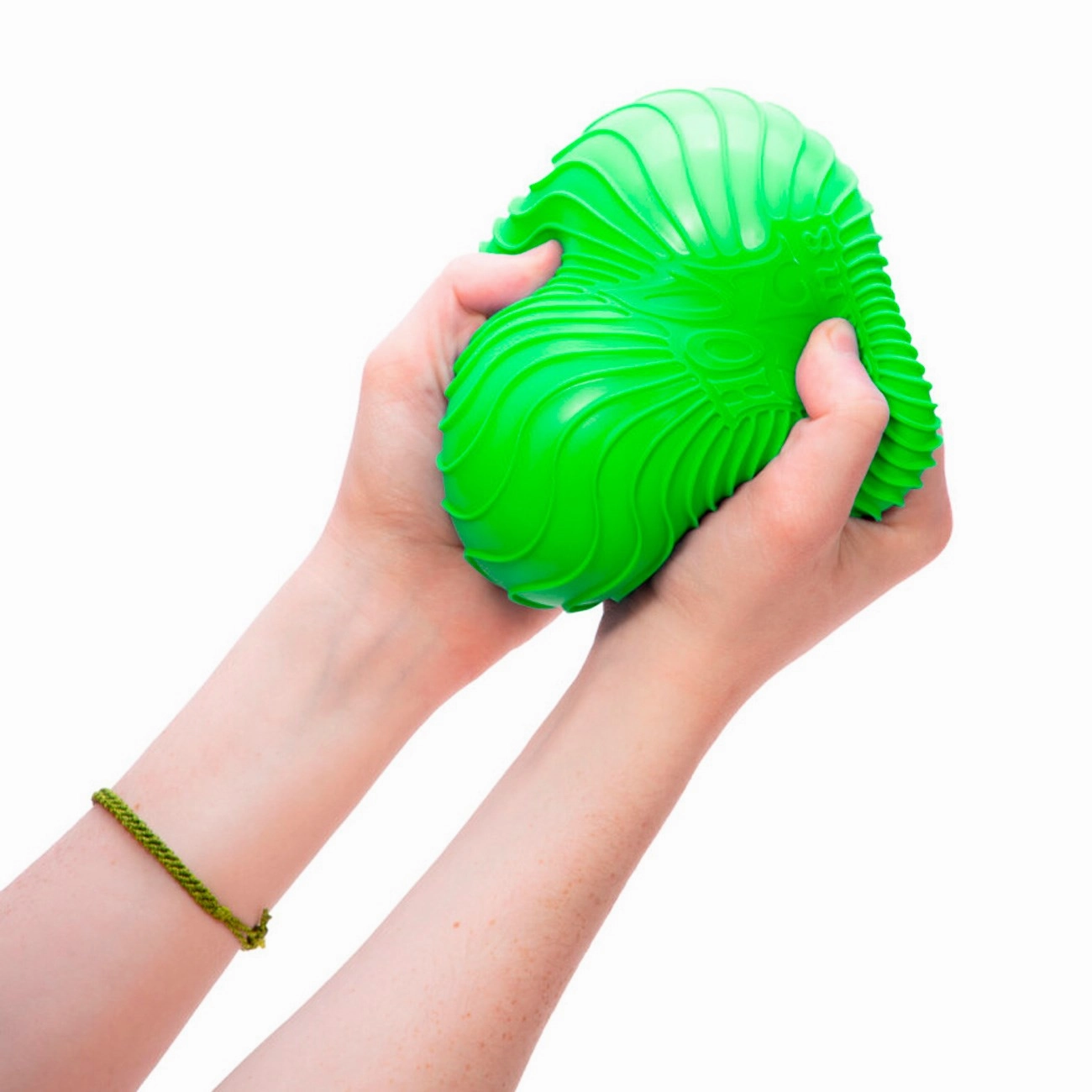 NeeDoh Super Ripples Green Fluted