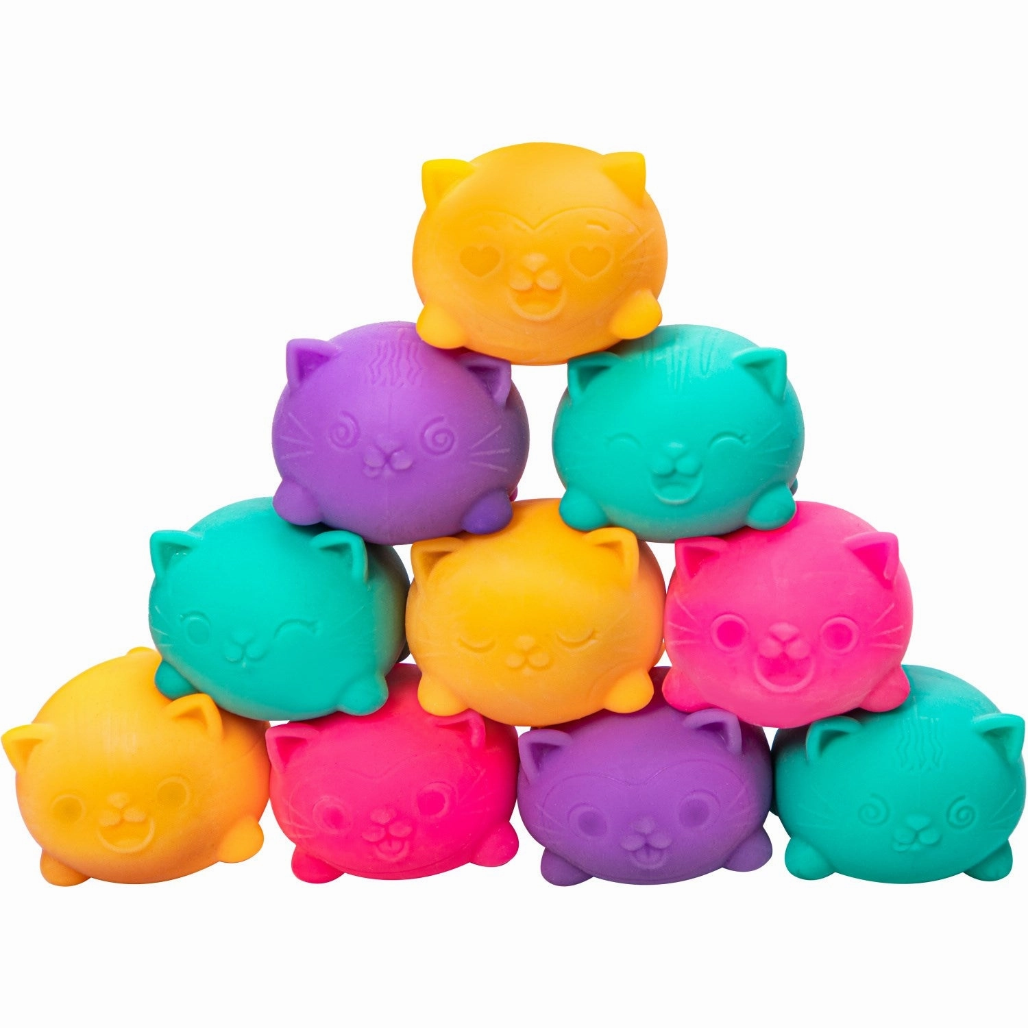 NeeDoh Teenie Cool Cats 3-Pack Asst. CDU