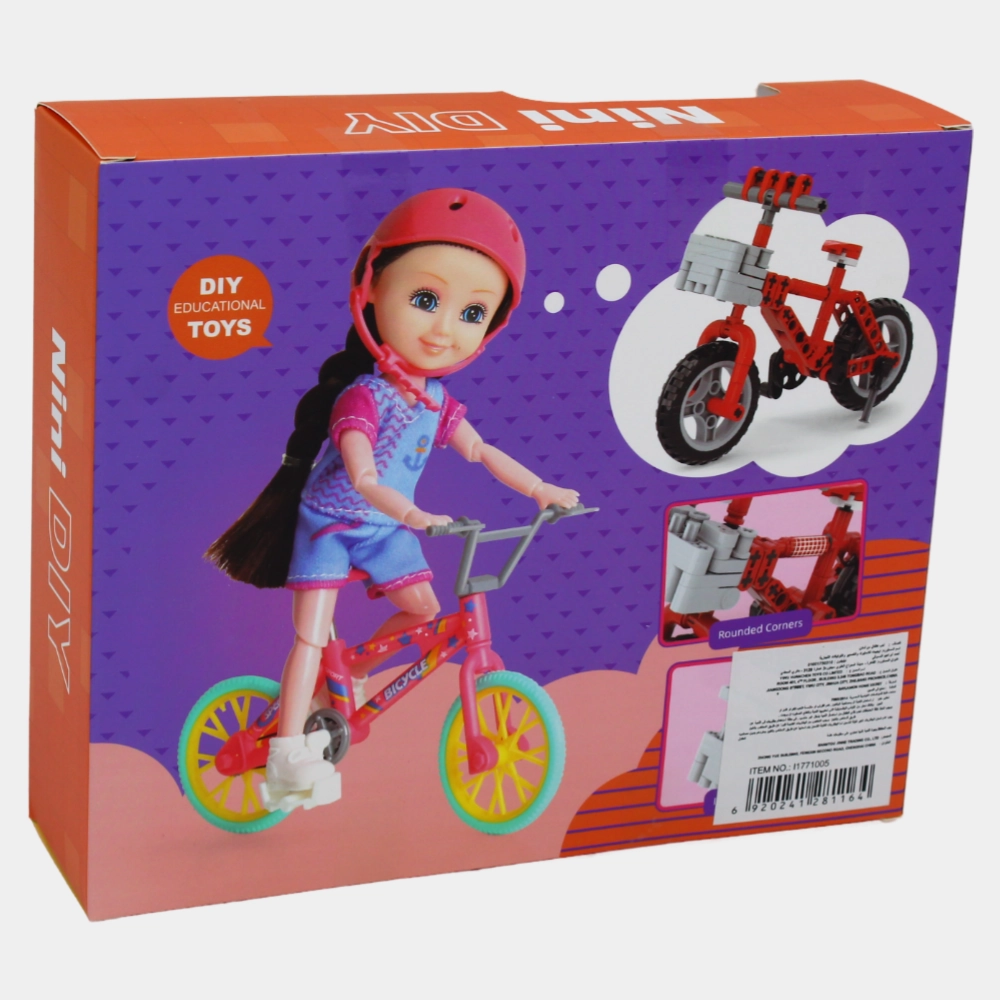 Nini Doll with Construction Toy  DIY Playset