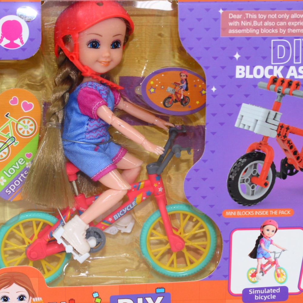 Nini Doll with Construction Toy  DIY Playset