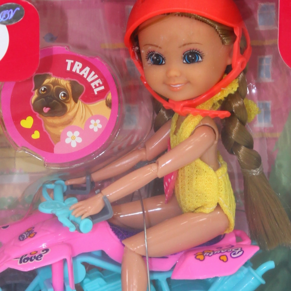 Nini Love Little Doll  Pink & Aqua Beach Buggy
