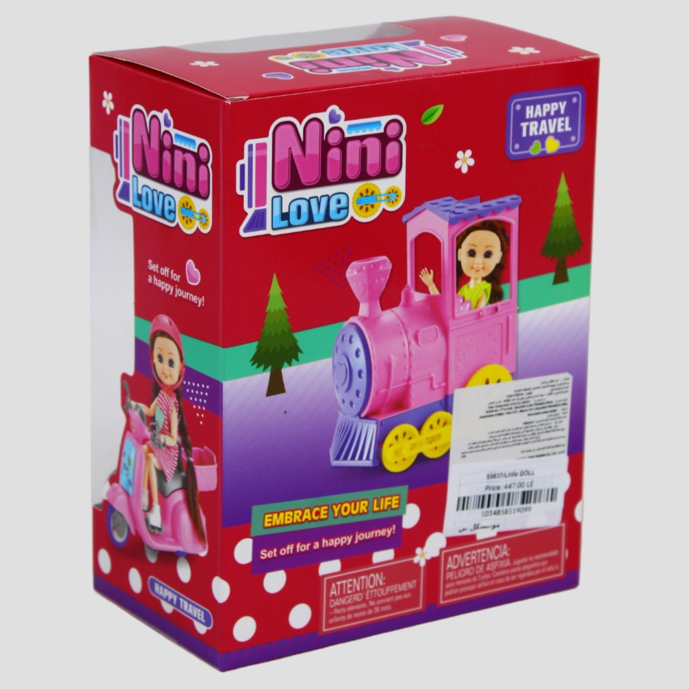 Nini Love Little Doll  Pink Motorcycle