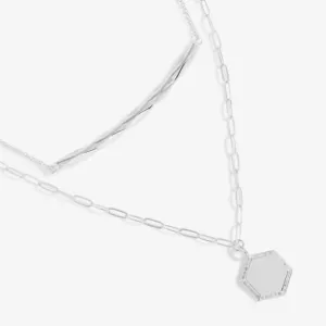 Nova Layer Silver Collier de 46cm, 40cm   Prolongateur de 5cm 5389 Joma Jewellery
