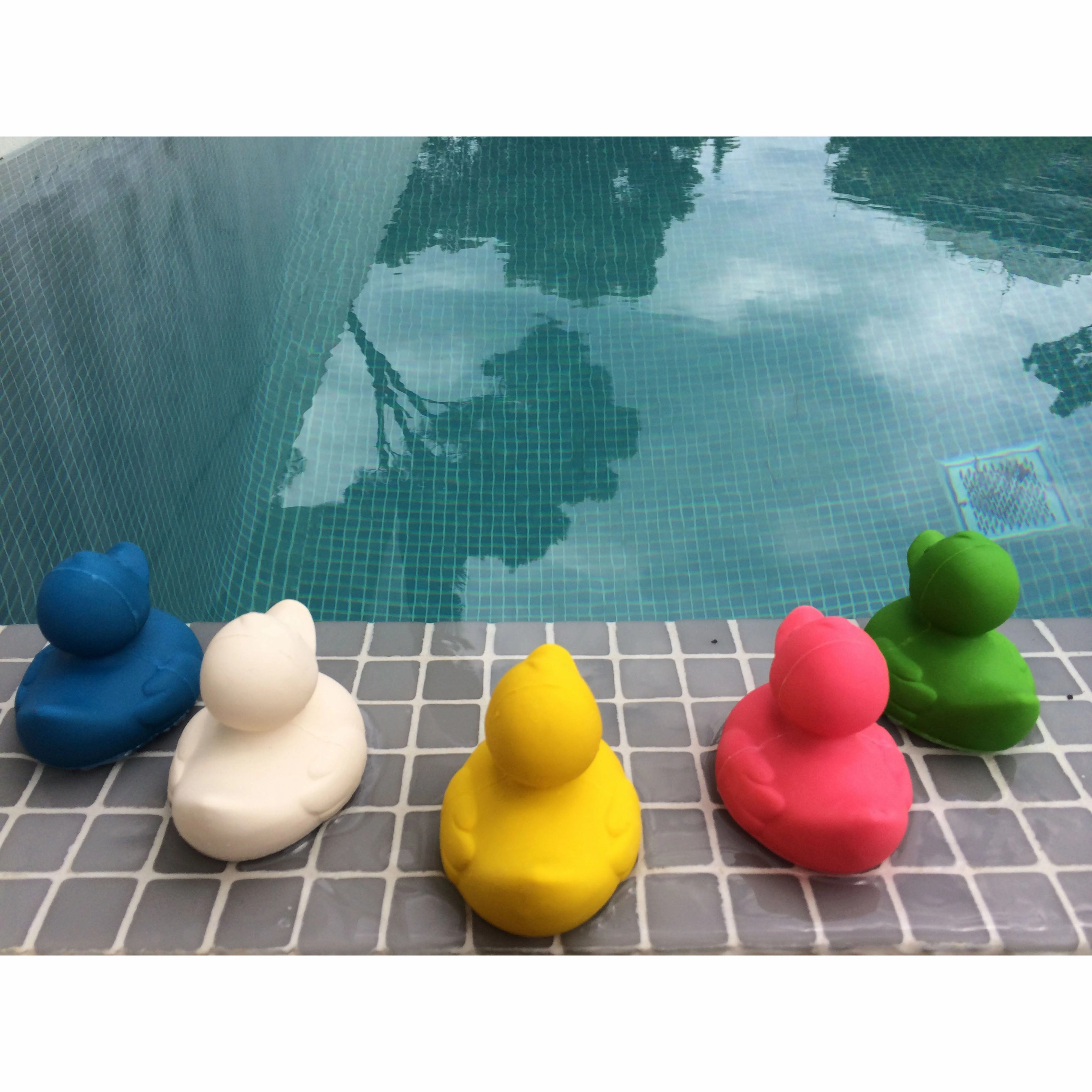 Oli & Carol Extra Large Monochrome Ducks Teether