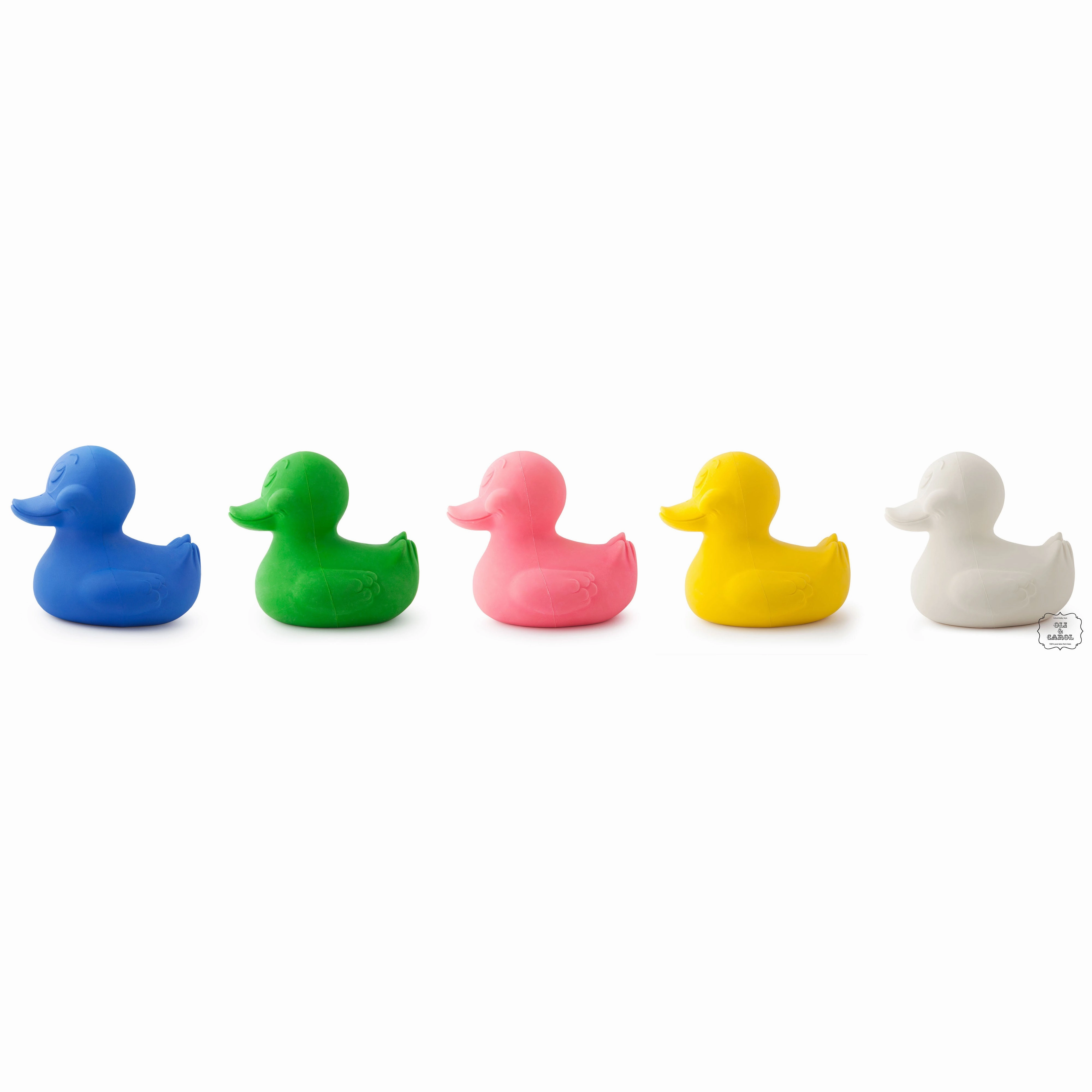 Oli & Carol Extra Large Monochrome Ducks Teether