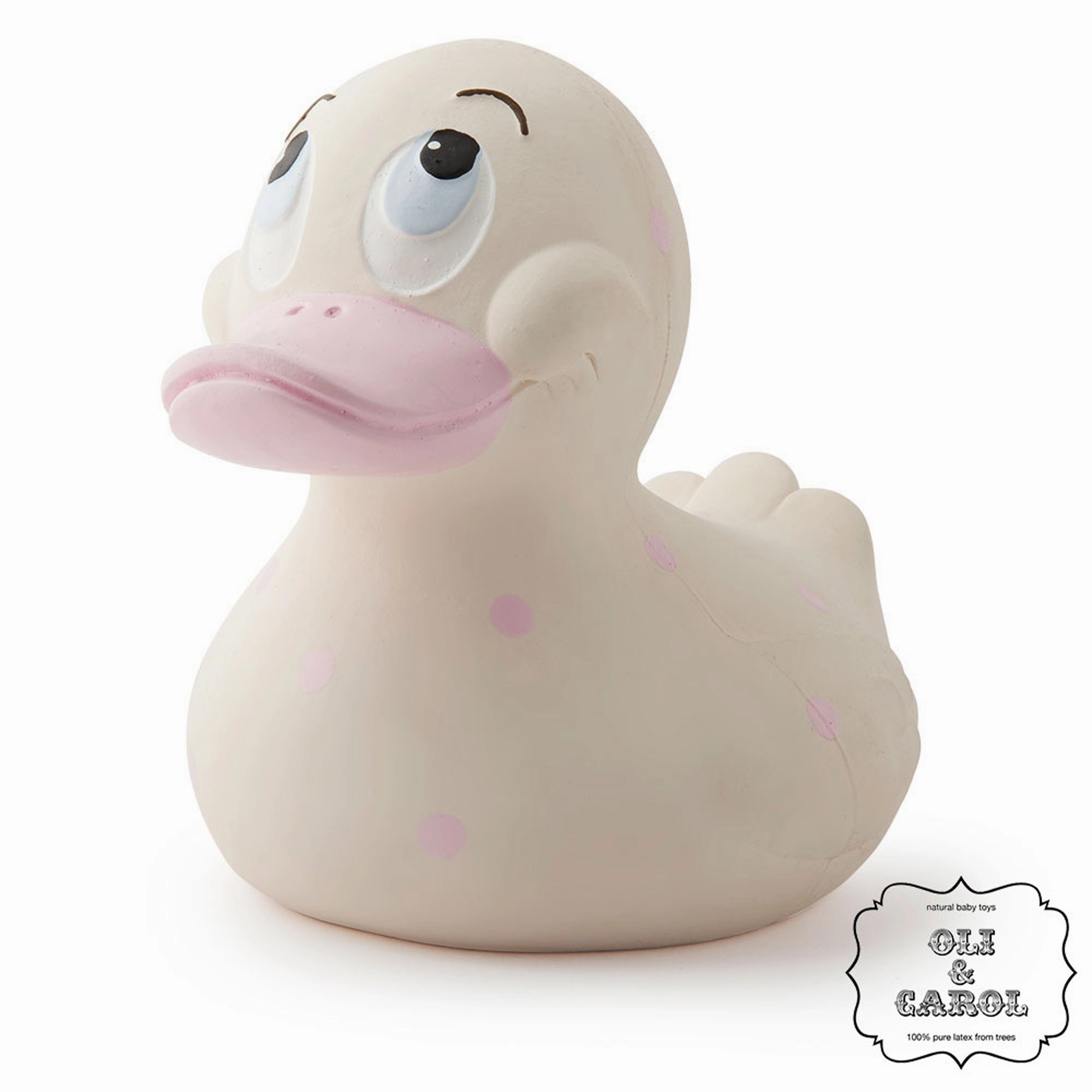 Oli & Carol Extra Large Spotty Ducks Teether