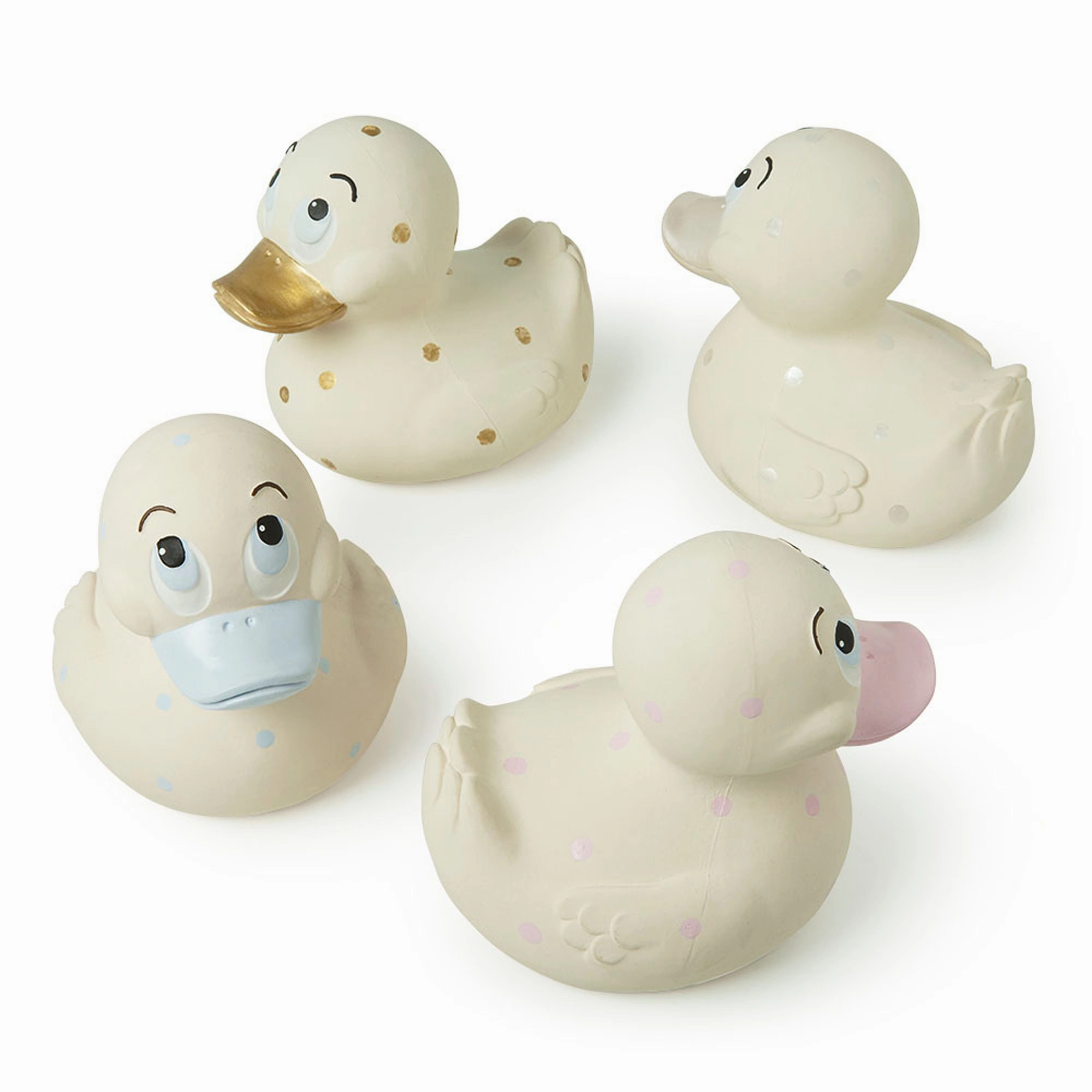 Oli & Carol Extra Large Spotty Ducks Teether