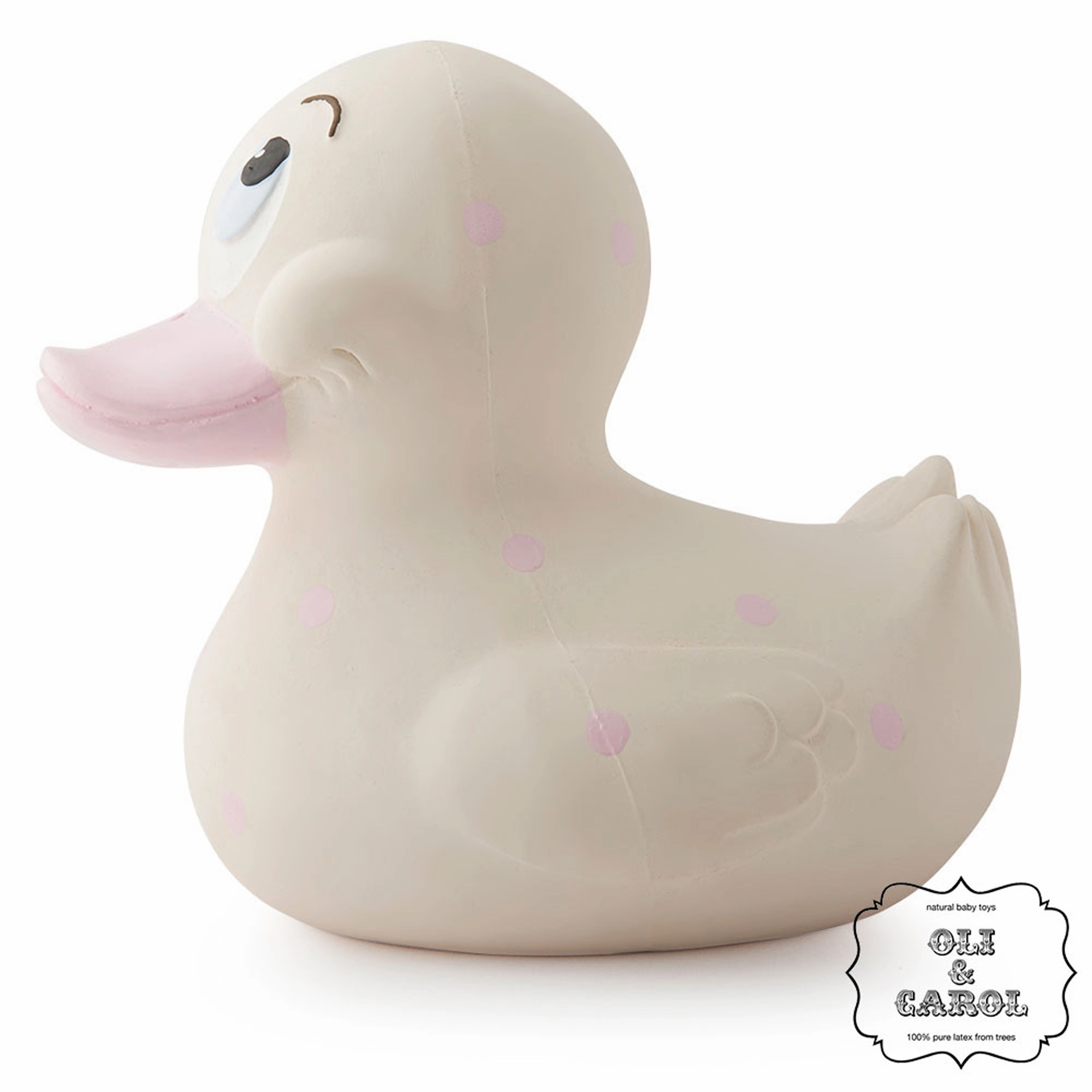 Oli & Carol Extra Large Spotty Ducks Teether