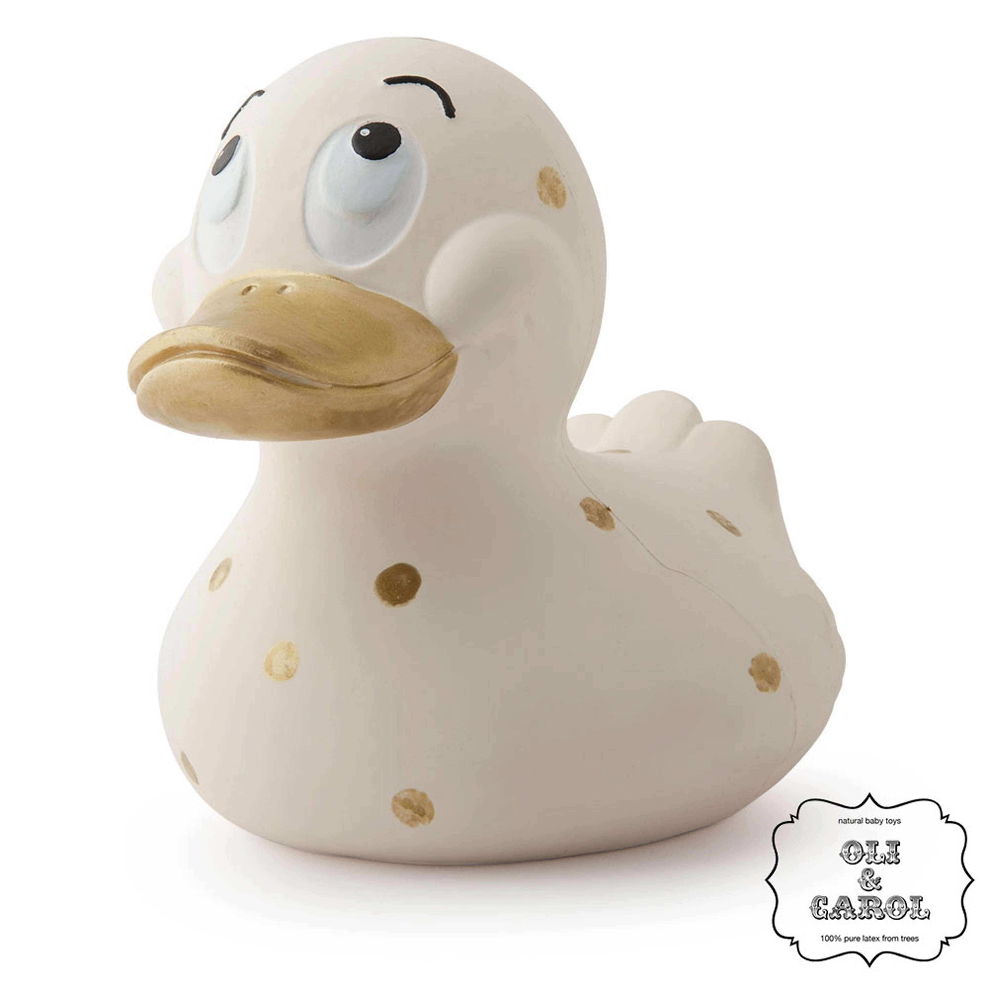 Oli & Carol Extra Large Spotty Ducks Teether
