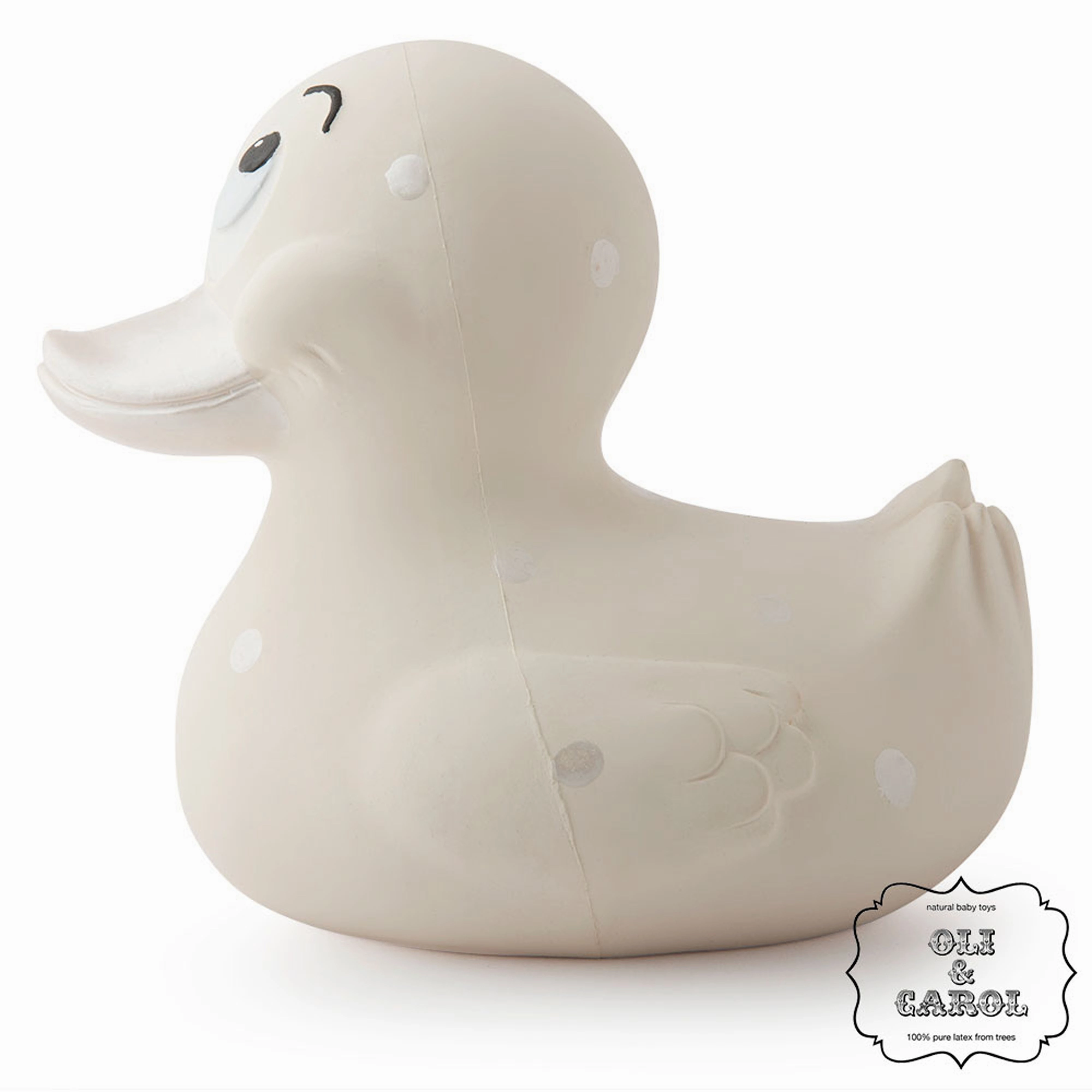 Oli & Carol Extra Large Spotty Ducks Teether