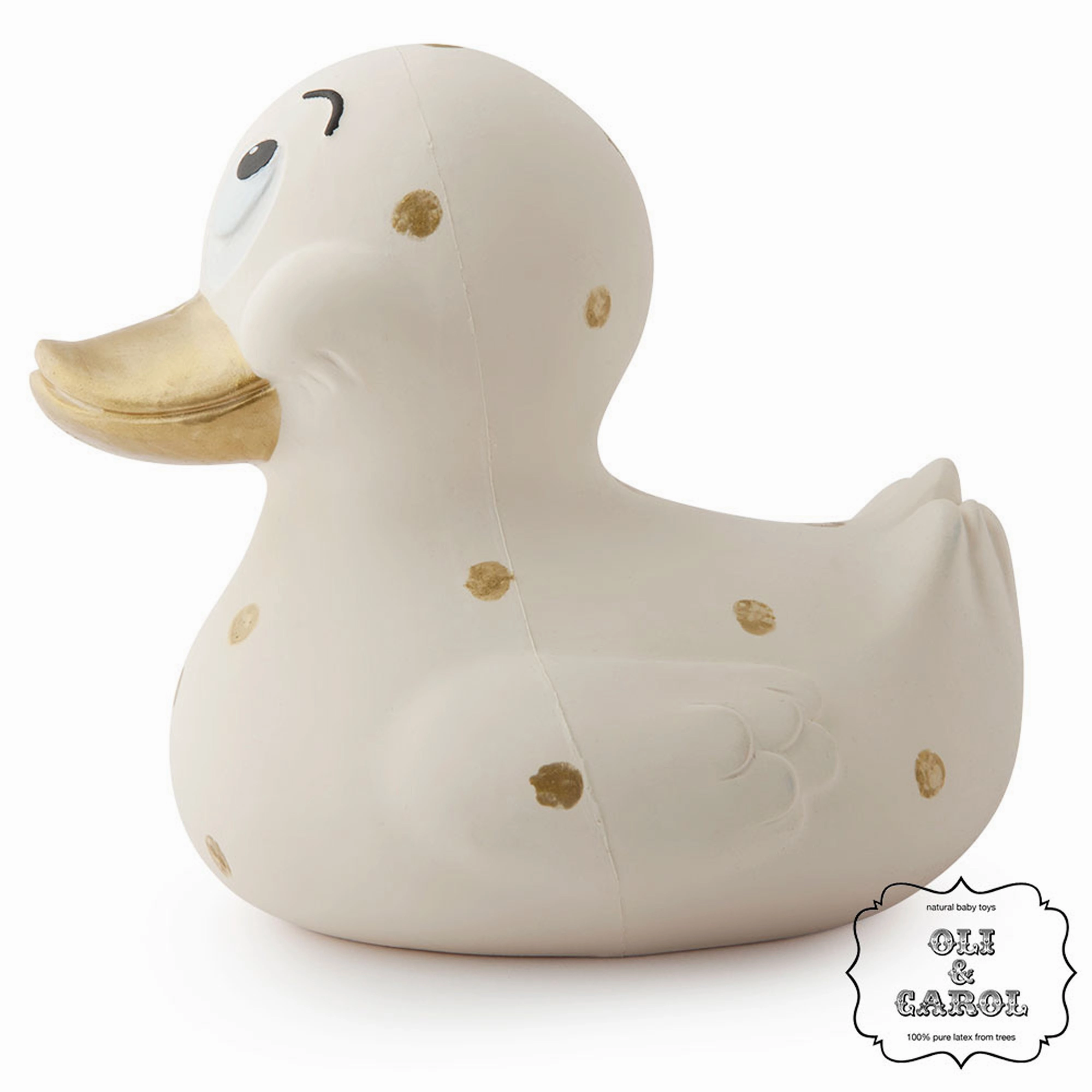 Oli & Carol Extra Large Spotty Ducks Teether