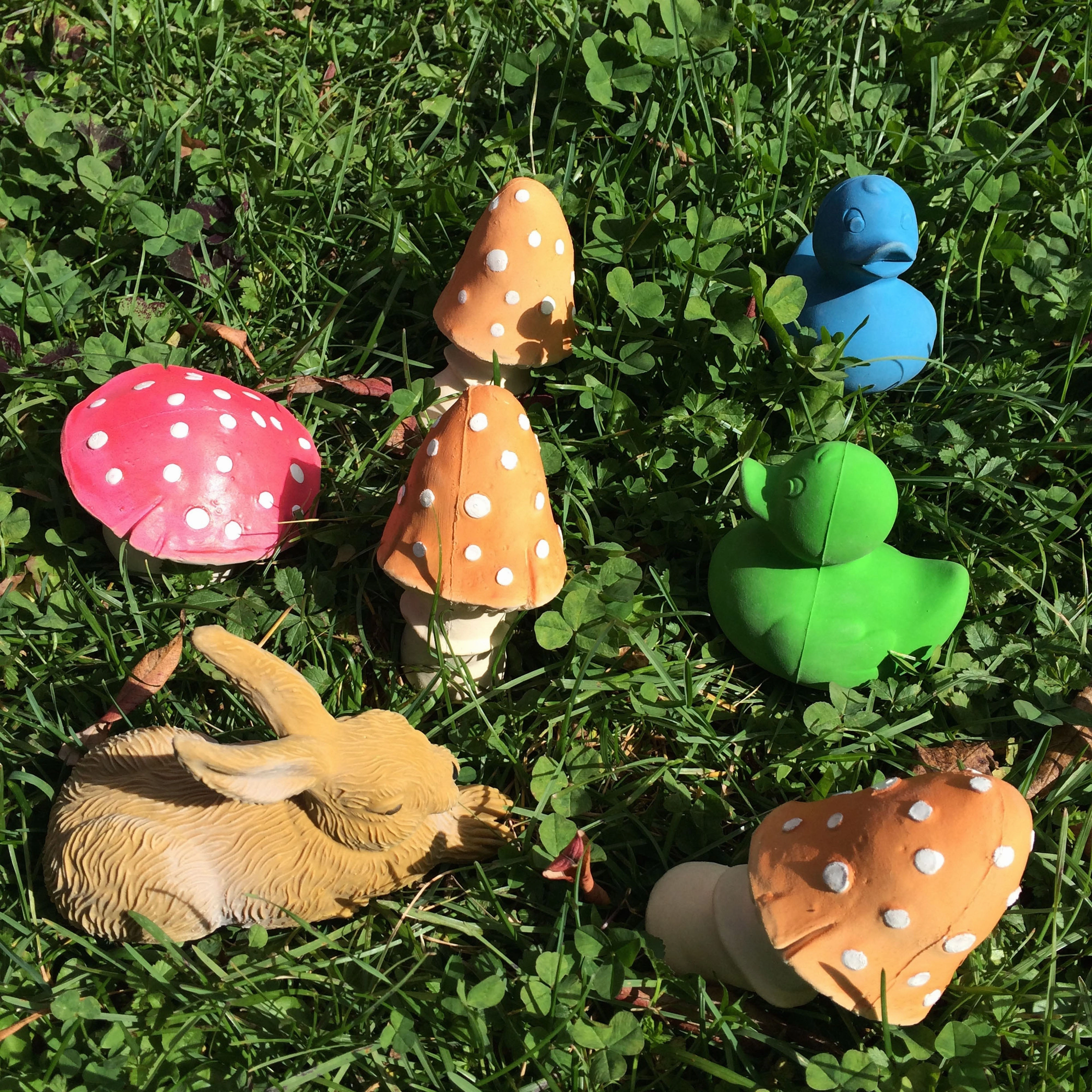 Oli & Carol Forest Collection: Rabbit and Mushrooms Teether
