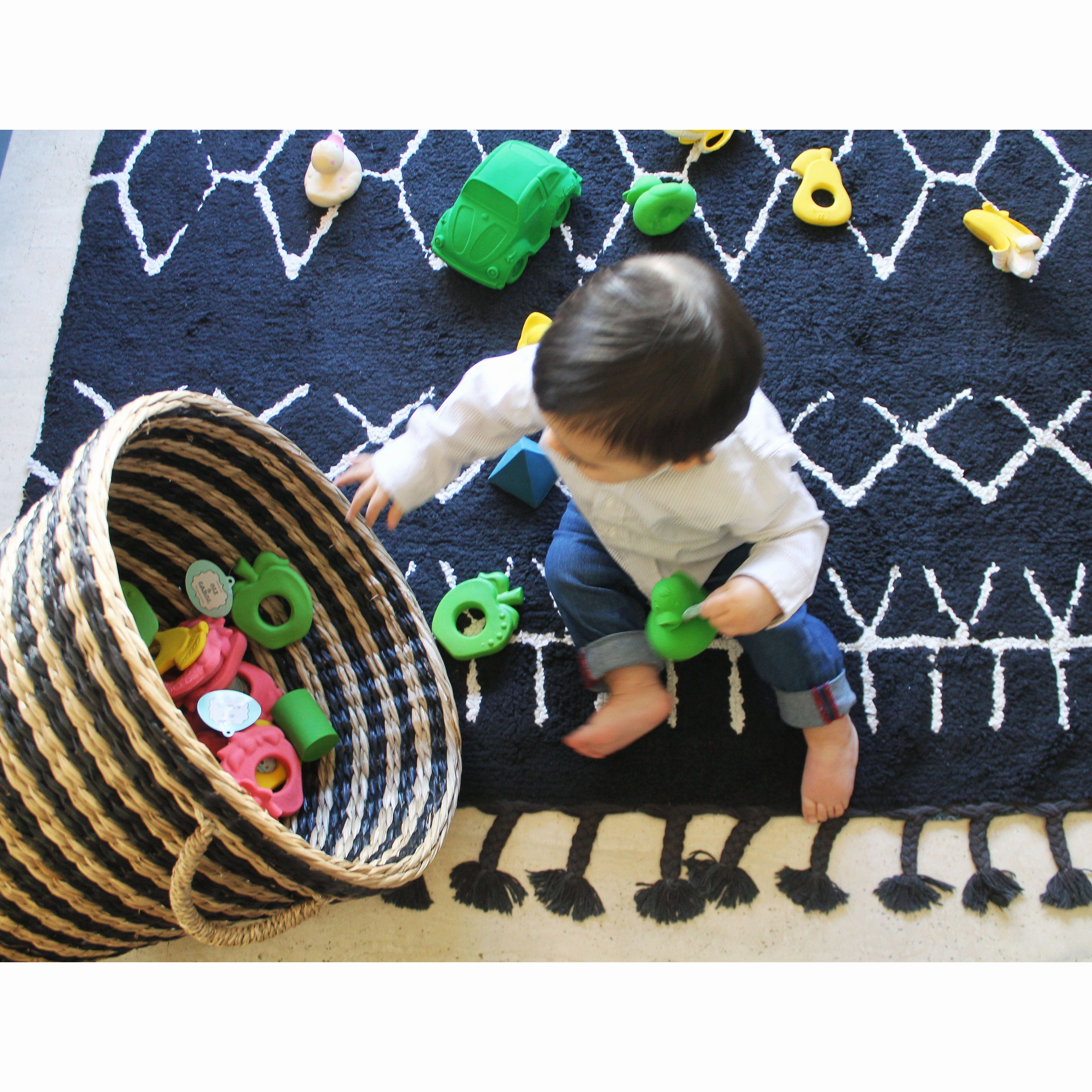 Oli & Carol Fruit Shape Teething Ring: Apple, Pear and Strawberry Teether