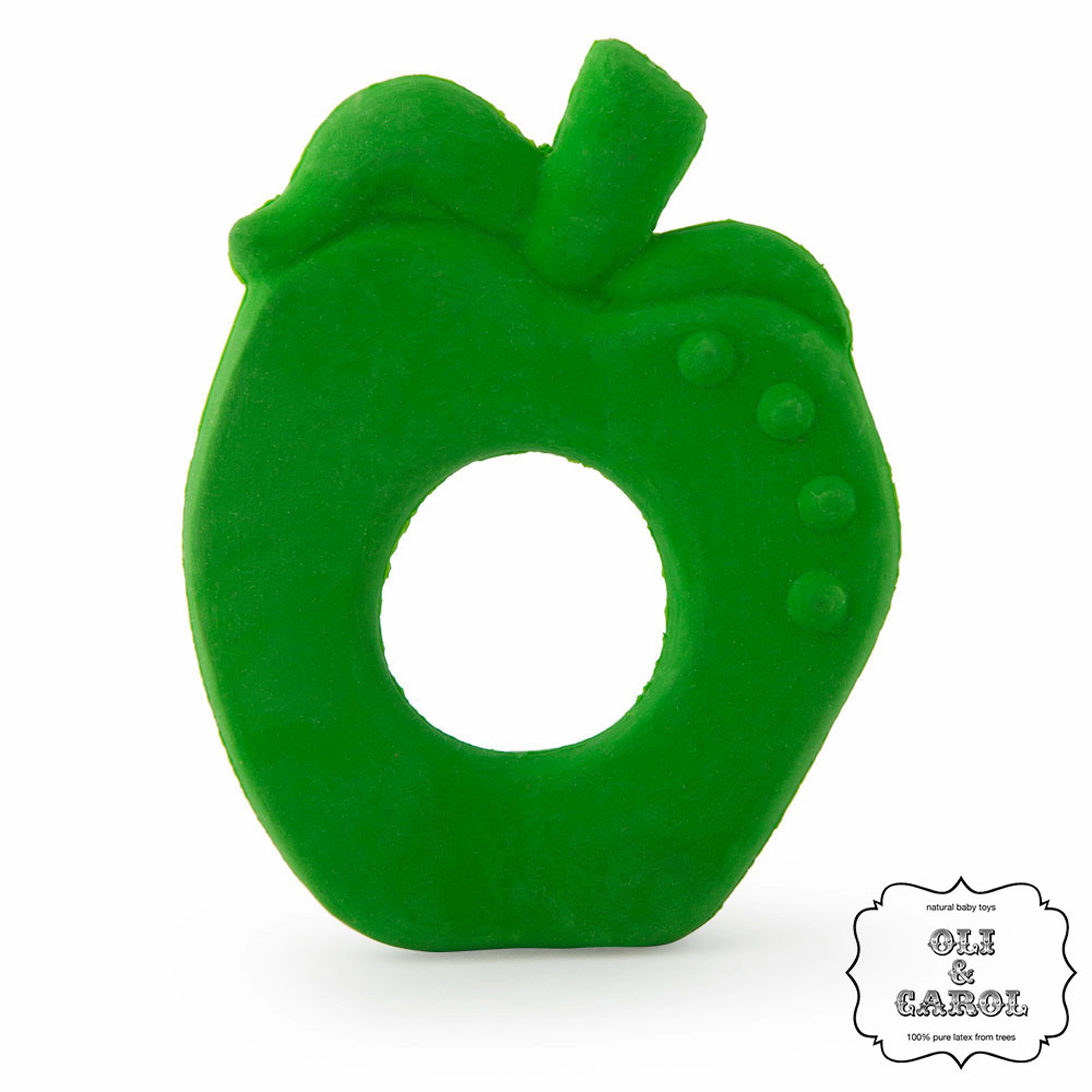Oli & Carol Fruit Shape Teething Ring: Apple, Pear and Strawberry Teether