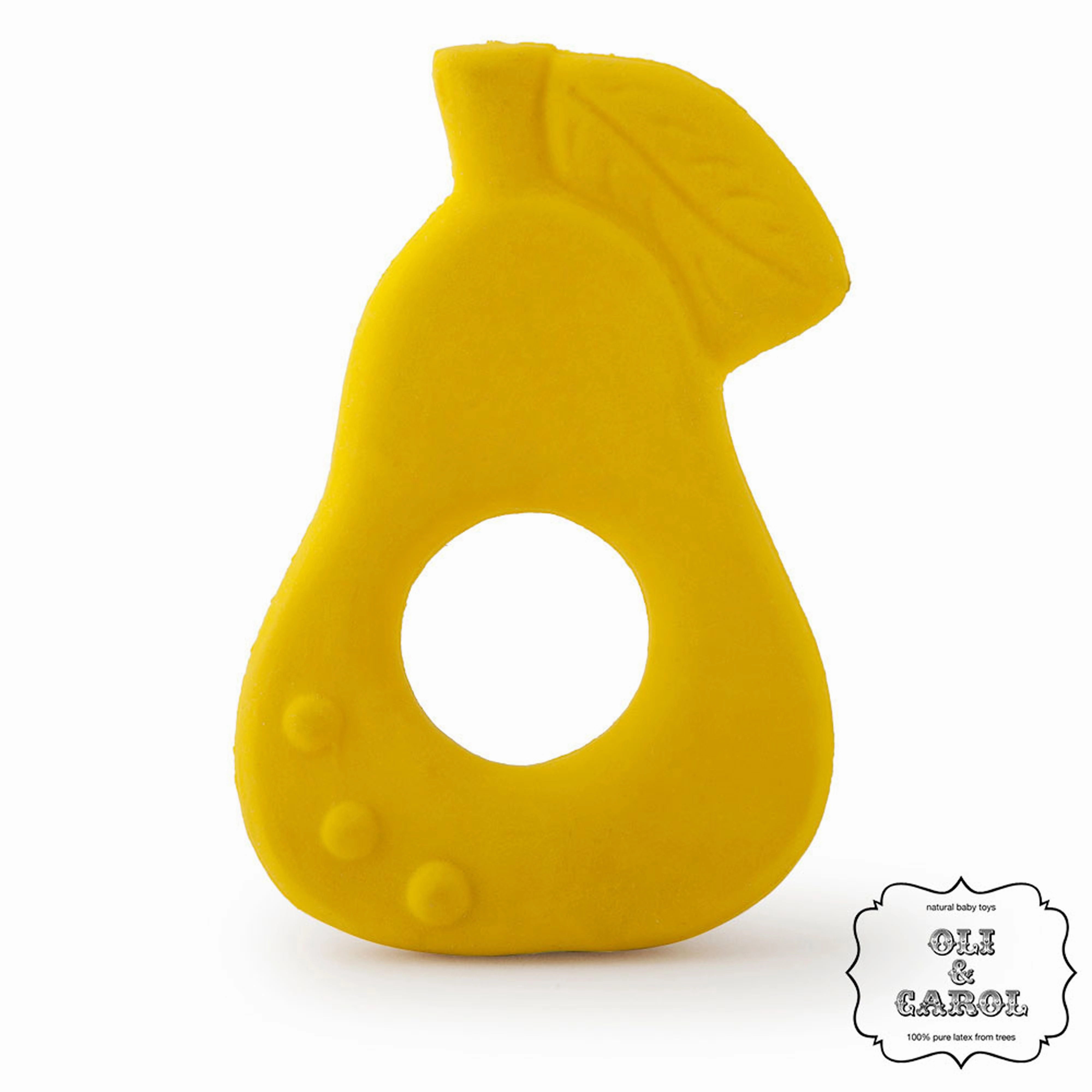 Oli & Carol Fruit Shape Teething Ring: Apple, Pear and Strawberry Teether