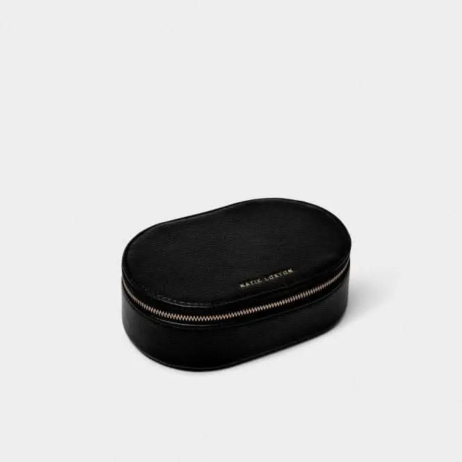 Boîte à bijoux noire ovale KLB3359 - Bijoux et accessoires Katie Loxton