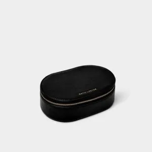 Boîte à bijoux noire ovale KLB3359 - Bijoux et accessoires Katie Loxton