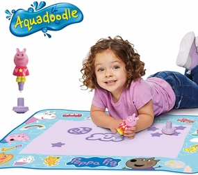 Peppa Pig Toys Aquadoodle Peppa Pig Water Doodle Mat, Official Tomy No Mess Colouring & Drawing