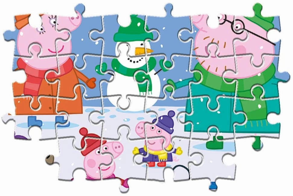 Peppa Pig Toys Clementoni 23752, Peppa Pig Supercolor Puzzle for Children - 104 Pieces, Ages 4